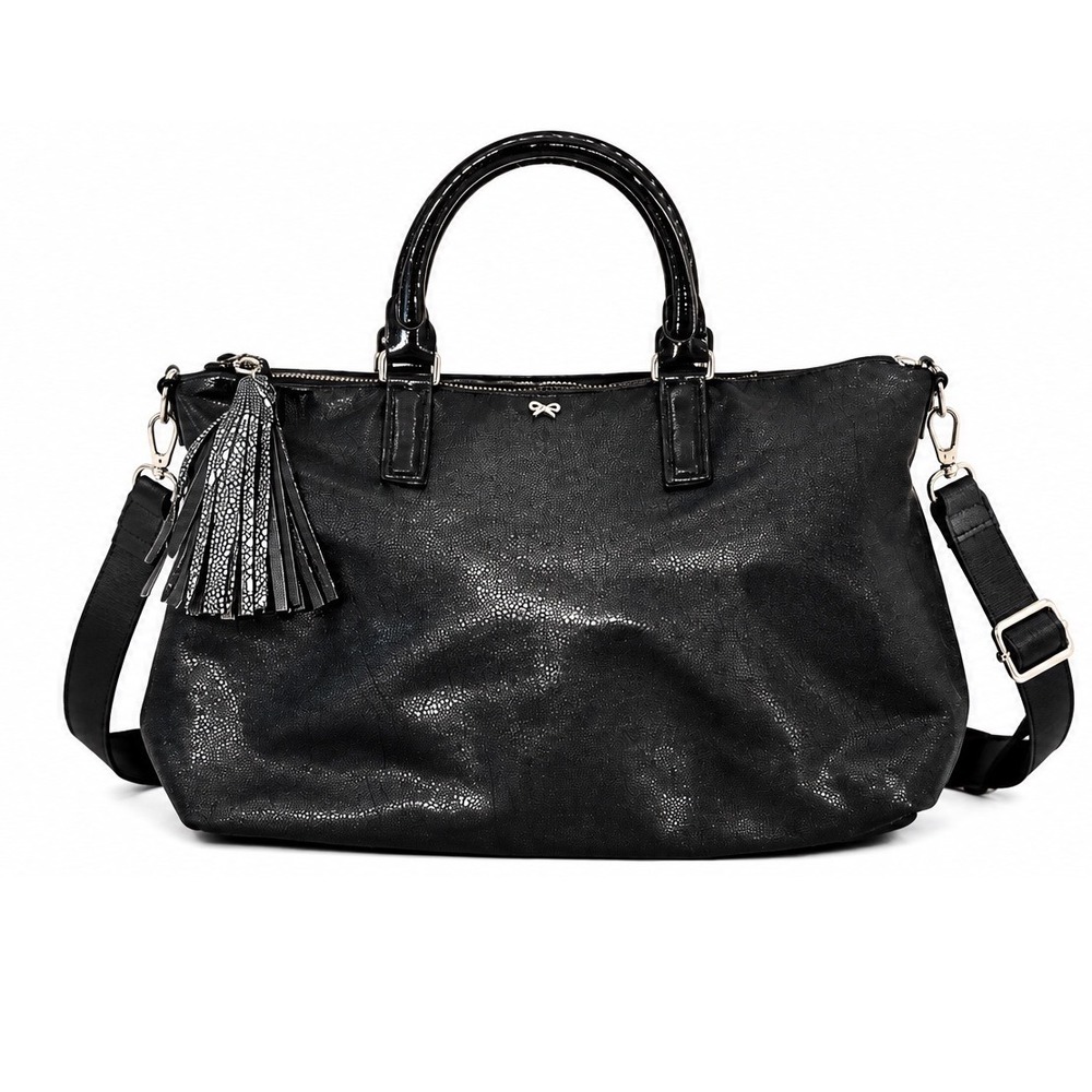 Anya Hindmarch Sting Ray Huxley Leather Crossbody Tote